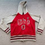 G III for Her Alyssa Milano Ohio State Buckeyes Red Zip Up Hoodie Women Large Photo 0