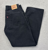 Vintage Levi's 577 Lower Rise Loose Fit Jeans Black Baggy 2000s Women's 12M x 31 Photo 0