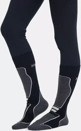 Halfdays Light Cushion Merino Ski Socks Womens XS/S 6-8 Black Grey NWT Photo 0