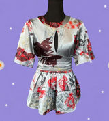 Vintage Y2K BCBGMAXAZRIA Floral Kimono Top size small Photo 0