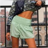 Free People Movement Green‎ High Rise The Way Home Shorts Photo 0