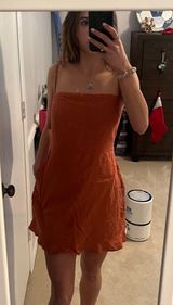 Burnt Orange Mini Dress Photo 0