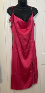 Kojooin Hot Pink Spaghetti Strap Dress Size Small NWT Photo 0