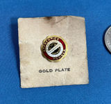 Vintage 1960s gold plated apprentice member international typographical union pin Photo 0