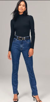 👖 Abercrombie & Fitch Ultra High Rise Slim Straight Jeans Women’s‎ 27/4R 👖 Photo 0