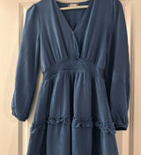 Altar'd State Blue Long Sleeve Dress Photo 0