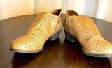 Women's Tan Perforated Ankle Boots size 9 Photo 0
