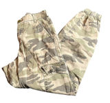 Garage Camo Cargo Jogger Pants Green Brown XS Elastic Waist‎ Casual Streetwear Photo 0