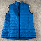 Riding‎ Sport Equestrian Wear Puffer Vest Womens Blue Sleeveless Jacket Light Photo 0