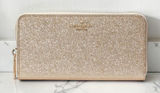 Kate Spade Glimmer Large Continental Wallet in Gold KE443 Photo 0