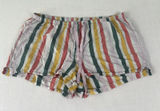 Old Navy PJ Shorts W XL Color Stripe Drawstring Sleepwear Rainbow Beach Summer Photo 0