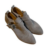 Frye and Co. Suede Ankle Booties Gray 8‎ Women Buckle Pointed Toe 3470781-GRY Photo 0