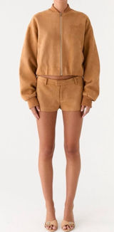 Peppermayo suede jacket and shorts set Photo 0