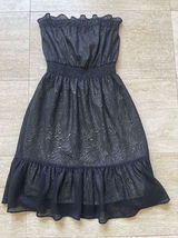 MM Couture by Miss Me Black Lace Overlay Sleeveless Mini‎ Dress Size L Photo 0