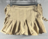 1022 | Brandy Melville Tan Pleated Cargo Utility Mini Skirt Khaki Women OS‎ Photo 0