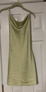 Green Abercrombie Slip Midi Dress Photo 0