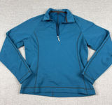 Nike Hoodie Womens Small Blue 1/4 Zip Nike Golf Moisture Wicking Pullover Photo 0
