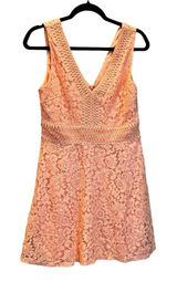 NWT Francesca's Mini A-line Dress Floral Lace Sleeveless Size‎ Medium Photo 0