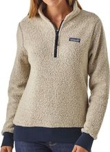 Patagonia Woolyester Fleece Sweater 1/4 Zip Stand Collar Knit Oatmeal Small Photo 0