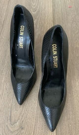 Colin Stuart‎ Heels, Black Croc Pattern, Size 5.5M Photo 0