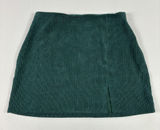 Altar'd State Skirt Womens L Green Corduroy Pencil Short Slit Zip Stretch‎ Photo 0