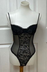 Victoria's Secret Black Bodysuit 34B -In‎ Bag. Photo 0