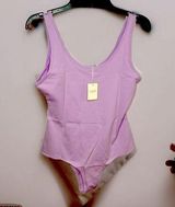 Sunro Collection Stretch Bodysuit in Light Purple with Snaps Size Large NEW! Photo 0