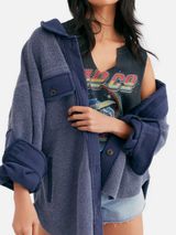 Free People Ruby Jacket in Navy Blue Photo 0
