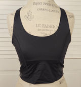 Beyond Yoga Womens Black Silver Side Design Cropped Tank Top Medium‎ Photo 0