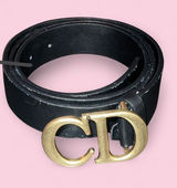 Dior 30 Montaigne Saddle Belt Gold Hardware READ DESCRIPTION Photo 0