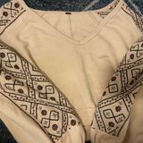 Embroidered Cream Blouse Photo 0