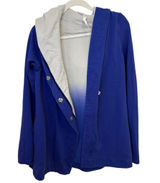Rare lululemon hoodie button cardigan sweater size 8 blue cotton cozy oversized Photo 0