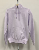 Glossier Limited Edition Embroidered Lavender Hoodie XS Oversized Women's Photo 0