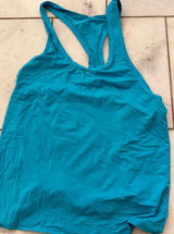 ALO Vibrant Blue Racerback Tank Top Photo 0