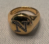 Gold Initial “N” Ring Photo 0
