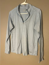 Patagonia Women's Capilene Midweight Zip-Neck Base Layer Large blue 1/4 Zip Top Photo 0