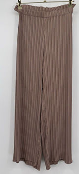 Joie Pleated Palazzo Pants Womens Small Mocha Taupe Elastic Waist Casual Lounge Photo 0