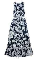 Mango MNG Willow Floral Maxi Dress Side Cut Out Size 4 Brown & Cream NWOT Photo 0