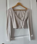 Aerie Criss-Cross Long Sleeve Top Photo 0