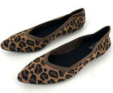 NWOT Mia Women's 1889 Animal Print Pointed Toe Ballet Flats Brown Size 6.5 Photo 0