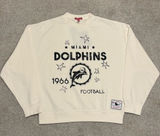 Mitchell & Ness Miami Dolphins 1966 Crewneck Sweatshirt | Women’s L Photo 0