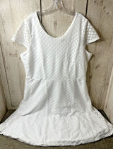 Salon Studio White Lace Dress Womens XL Wedding Prom HOCO Party Short Sleeve Photo 0