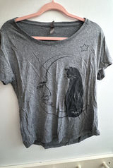 Witchy Fall Moon and Cat T-Shirt Photo 0