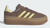 Adidas Gazelle Platform Brown Yellow Bold Sneakers Size 6.5 Photo 0