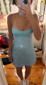 Princess Polly Light Blue Dress Mini Photo 0