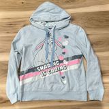 Vintage 90’s Disney Eeyore Blue Pullover Hoodie Women’s XL Photo 0