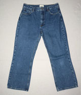 Sézane The Brut Sexy Straight Leg Jeans Blue Organic Cotton Women Size 40 US 8 Photo 0