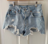 Levi’s Shorts Denim 501 Cut-Off Distressed High-Rise Photo 0
