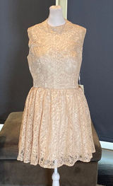 Women’s Short Halter Homecoming Party Dress Open Back Side Zip Size M NWT Photo 0
