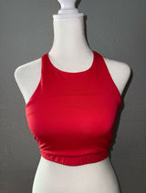 Outdoor Voices TechSweat Move Free Crop Top Bra Size XS RED NWOT Photo 0